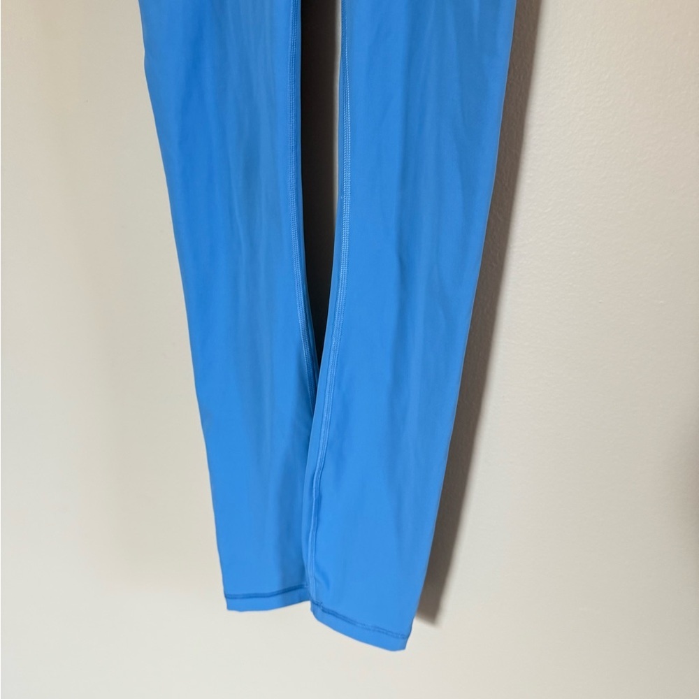 Lululemon • Power Thru High‎ Rise Blue Tight 25" Four Way Stretch Sz 0 Pockets - Picture 7 of 13